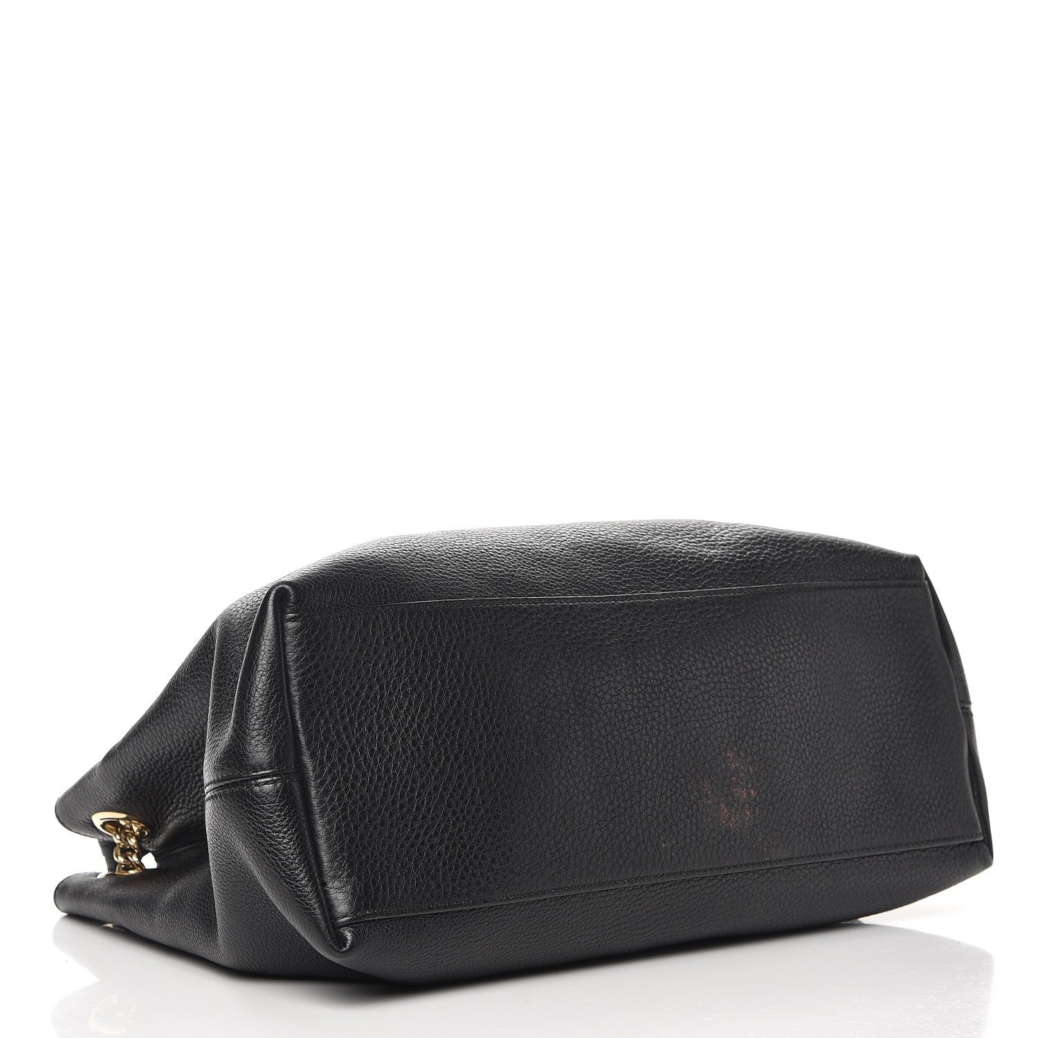 Gucci Pebbled Calfskin Medium Soho Chain Shoulder Bag Black 4 of 8
