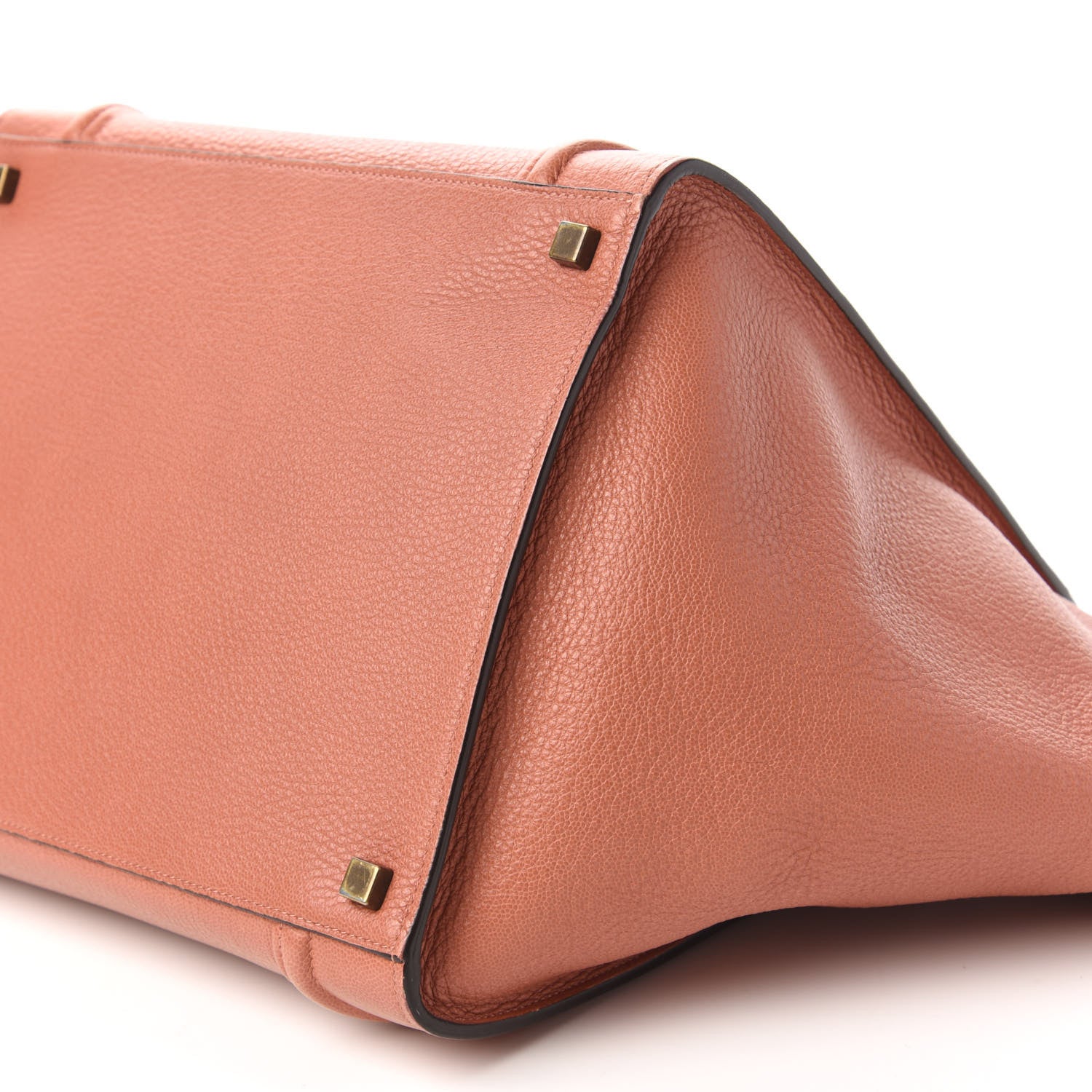 Celine Shiny Grained Calfskin Medium Phantom Luggage Terracotta 7 of 9