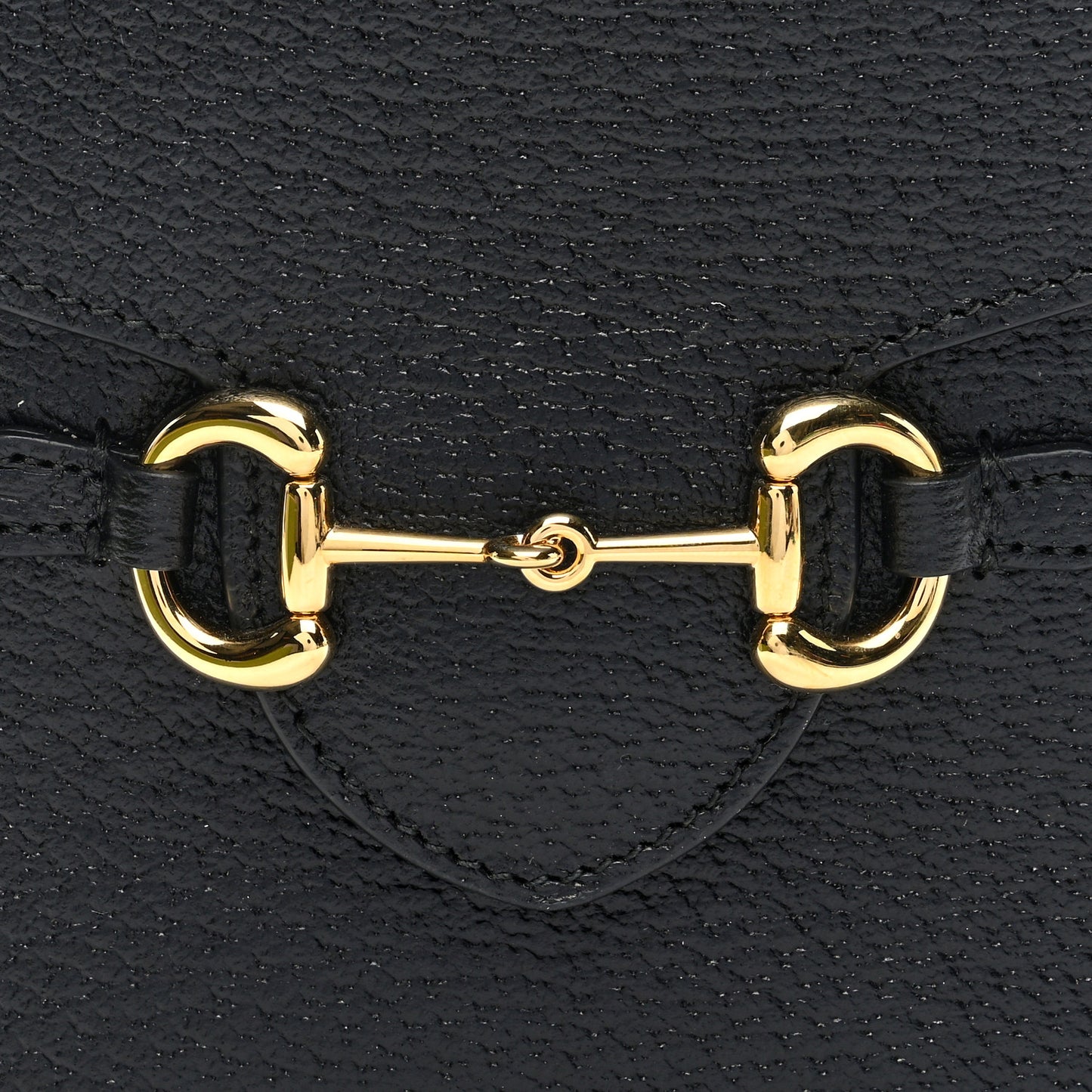 Dollar Calfskin Vertical Horsebit 1955 Crossbody Bag Black