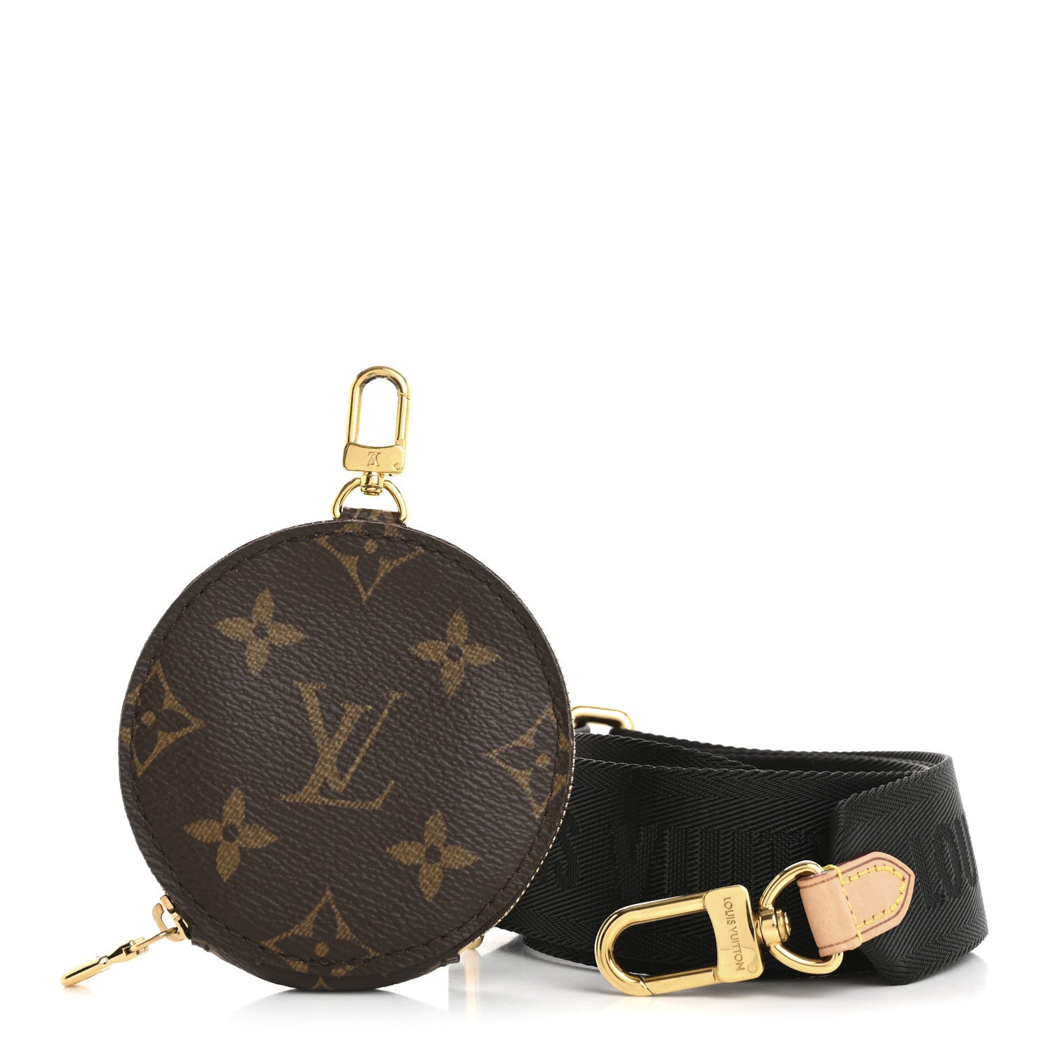 Louis Vuitton Monogram Multi Pochette Accessories Bandouliere Shoulder Strap Black 1 of 9