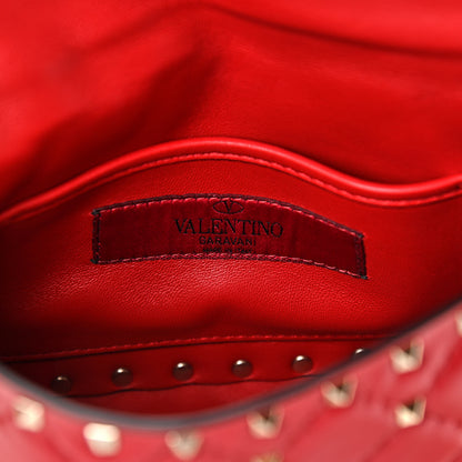 Valentino Garavani Nappa Small Rockstud Spike Shoulder Bag Rosso Valentino 5 of 9