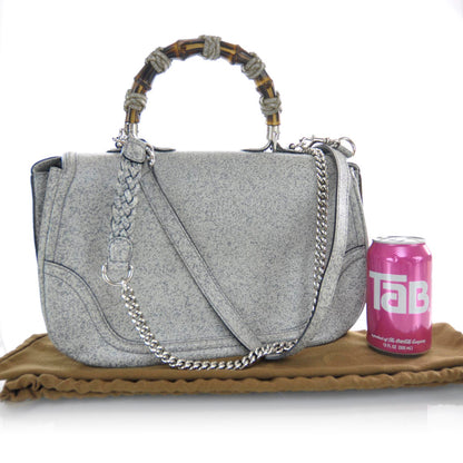 Gucci Leather New Bamboo Top Handle Bag 3 of 8