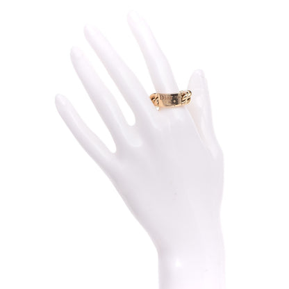 Christian Dior 18K Yellow Gold Gourmette Ring 56 7.5 2 of 8