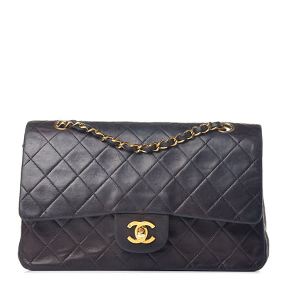Chanel Lambskin Quilted Medium Double Flap Black 1 of 13