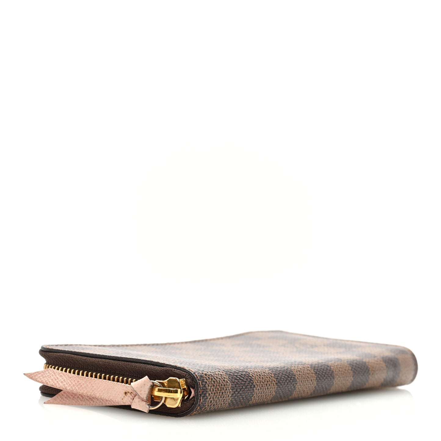 Damier Ebene Clemence Wallet Rose Ballerine