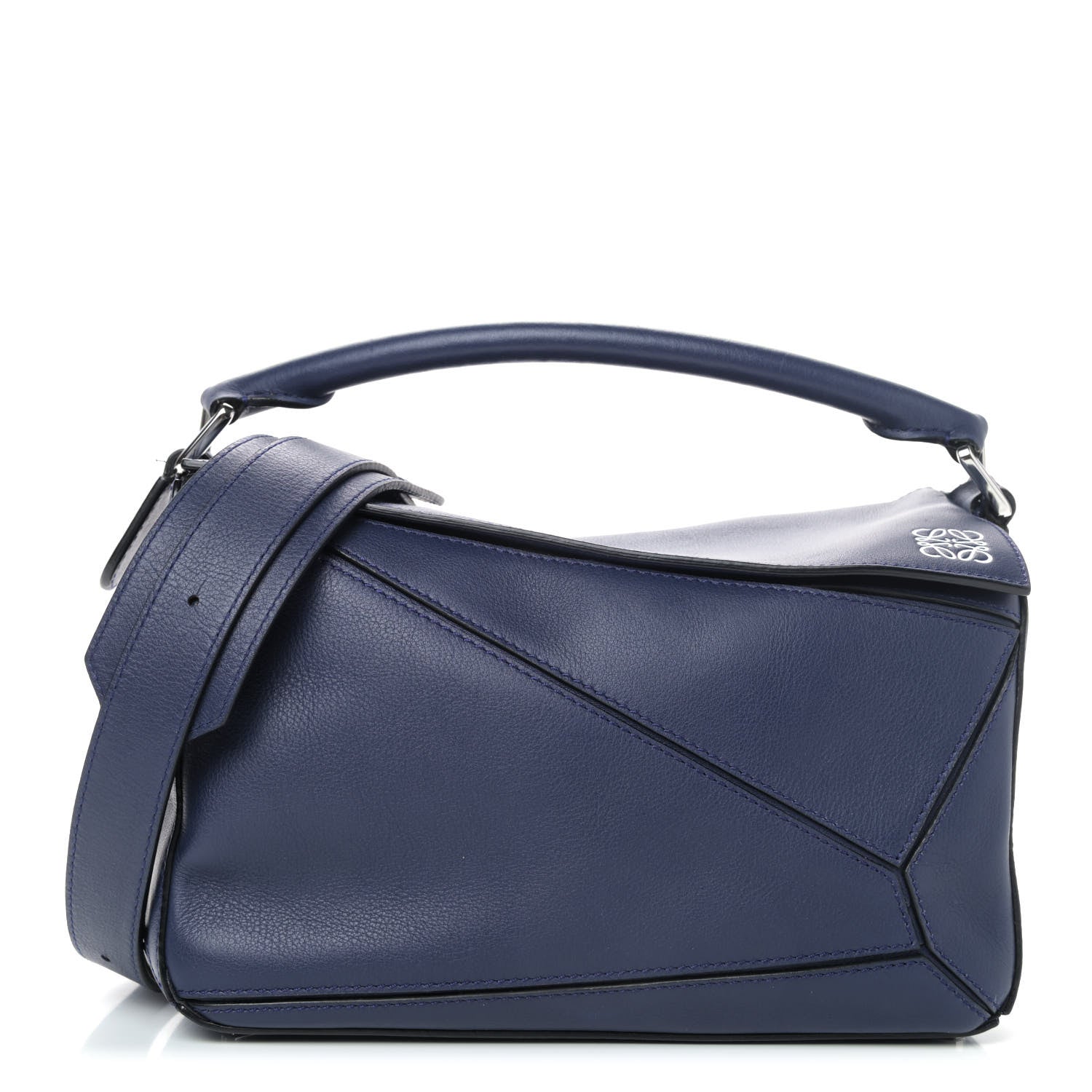 Loewe Calfskin Small Puzzle Bag Marine 1 of 4