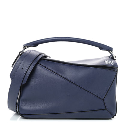 Loewe Calfskin Small Puzzle Bag Marine 1 of 4