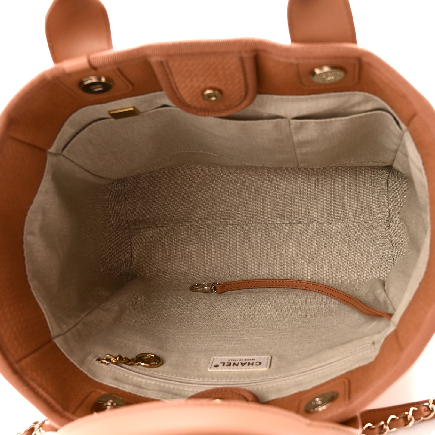 Mixed Fibers Small Deauville Tote Camel