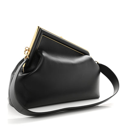 Fendi Shiny Nappa Medium Fendi First Black 3 of 9