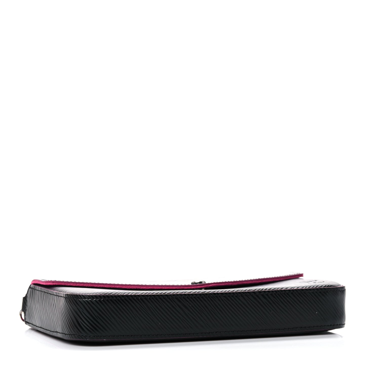 Epi Pochette Felicie Black Hot Pink