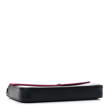 Louis Vuitton Epi Pochette Felicie Black Hot Pink 4 of 13