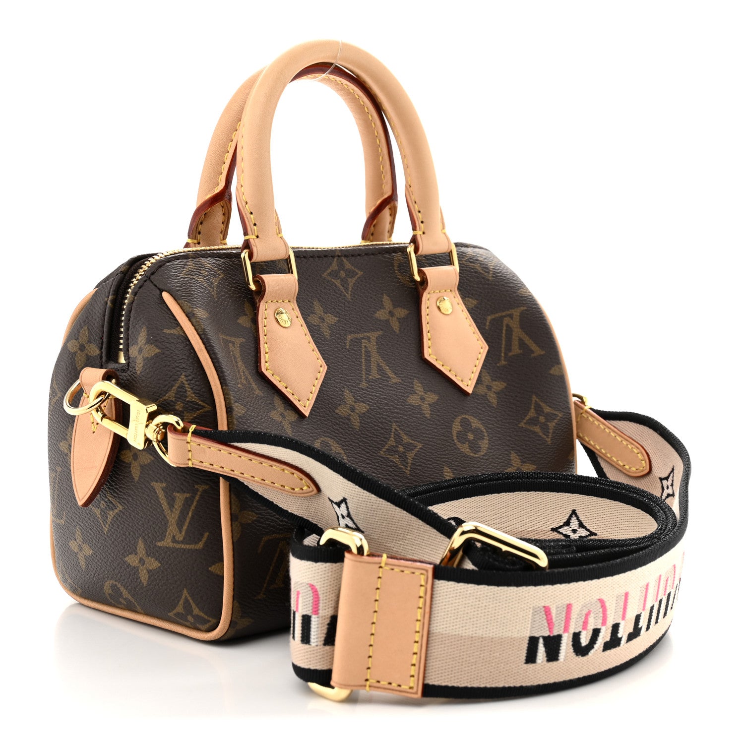Louis Vuitton Monogram Speedy Bandouliere 20 Black 3 of 10