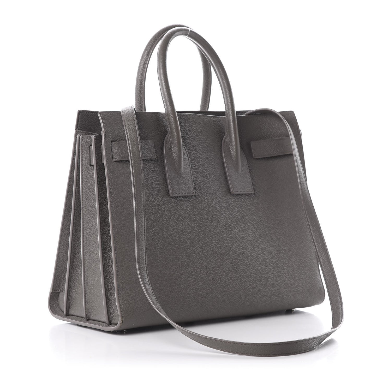 Grained Calfskin Small Sac De Jour Fog