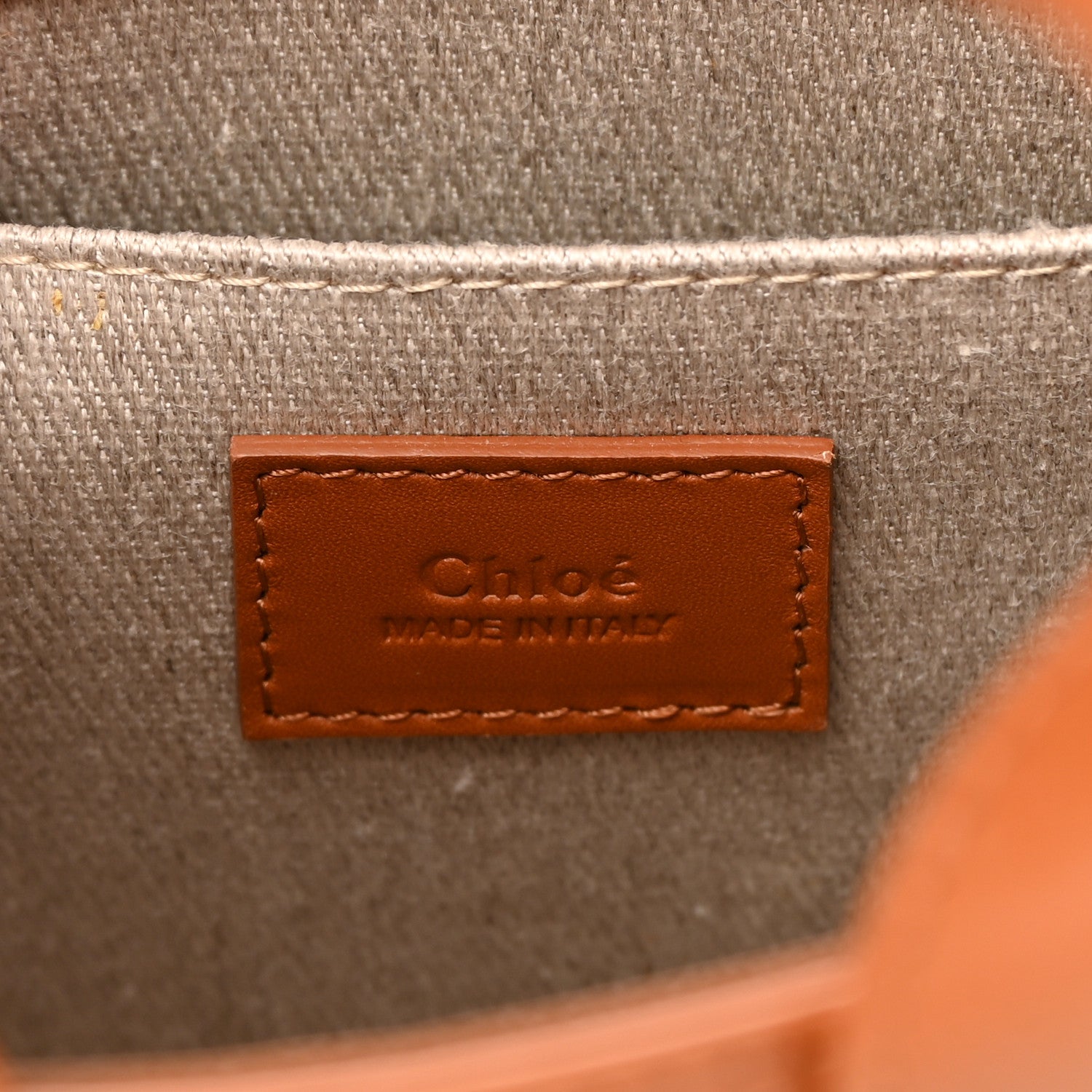 Chloe Calfskin Small Woody Tote Caramel 6 of 13