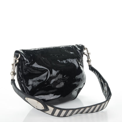 Gucci Patent Calfskin Medium Romy Shoulder Bag Black 3 of 7