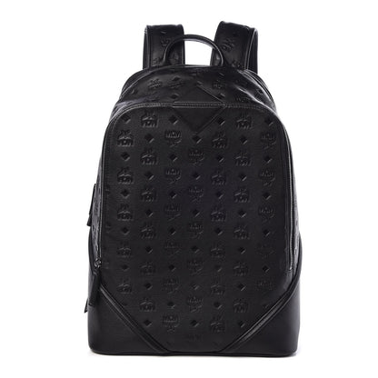MCM Calfskin Ottomar Monogram Duke Backpack Black 1 of 6
