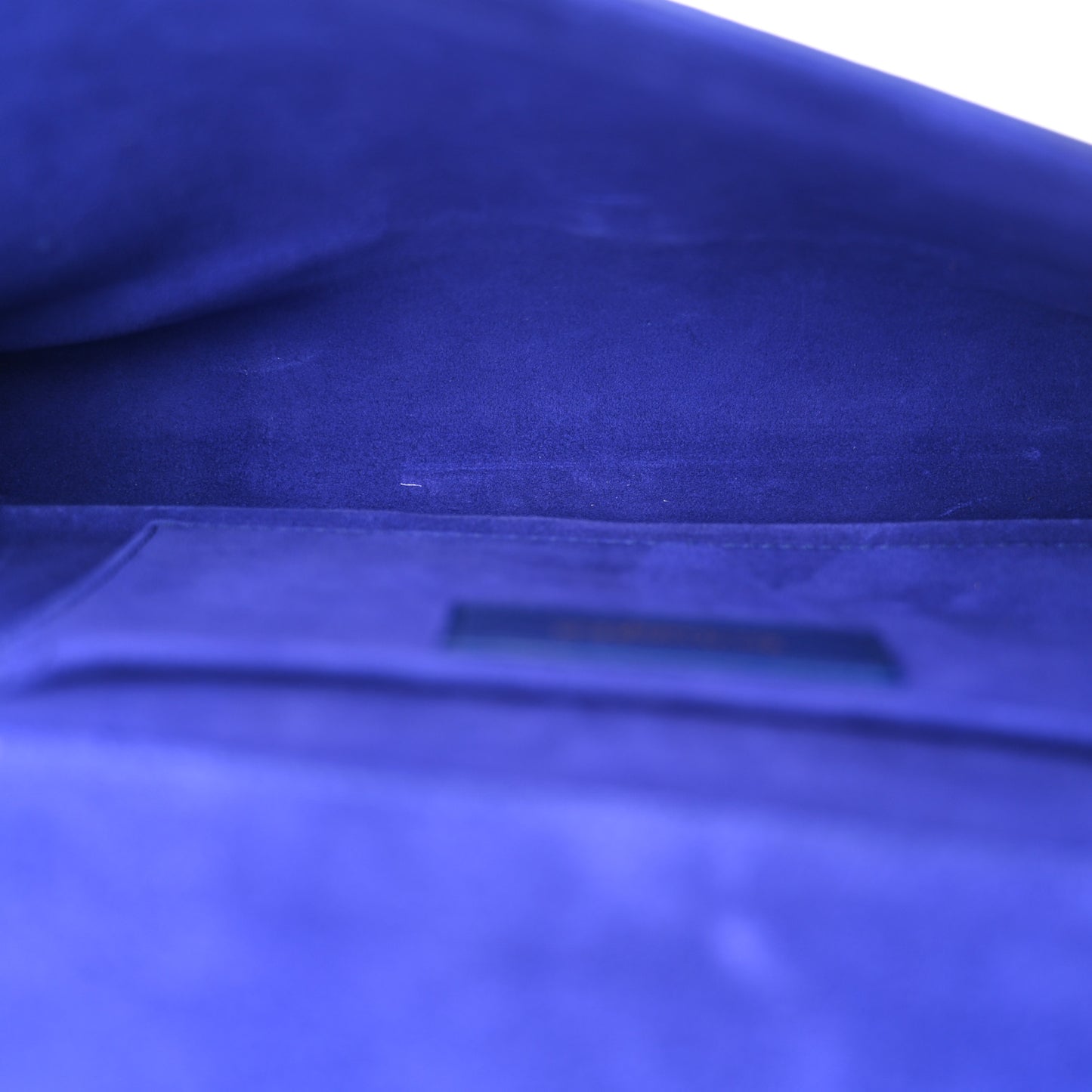 Calfskin Classic Y Ligne Clutch Royal Blue