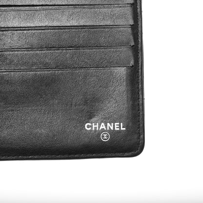 Chanel Patent Quilted Large Flap Wallet Black 6 of 7