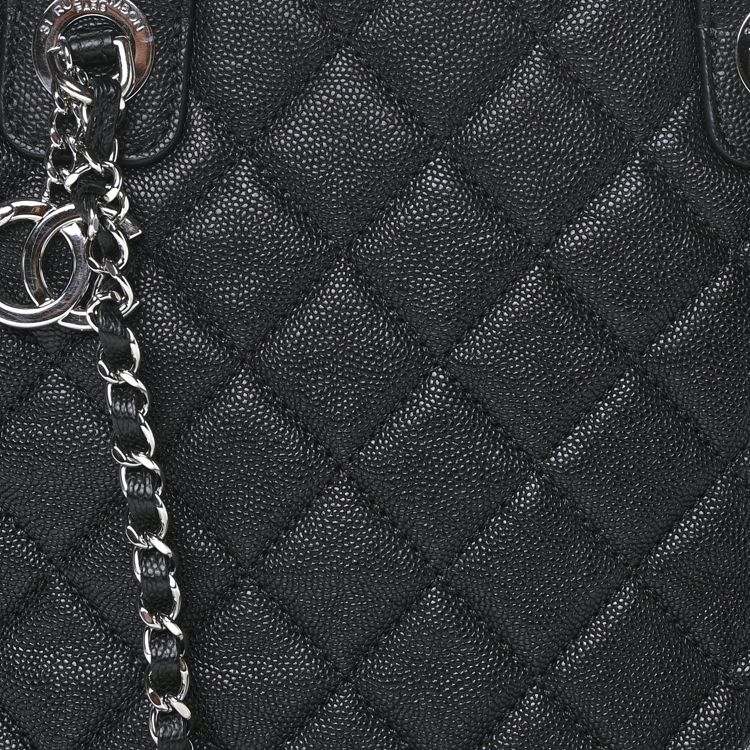 Chanel Caviar Quilted Large Urban Companion Top Handle Shopping Tote Black 10 of 12