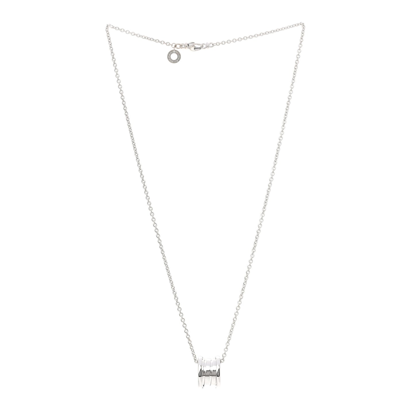 18K White Gold B.Zero1 Pendant Necklace