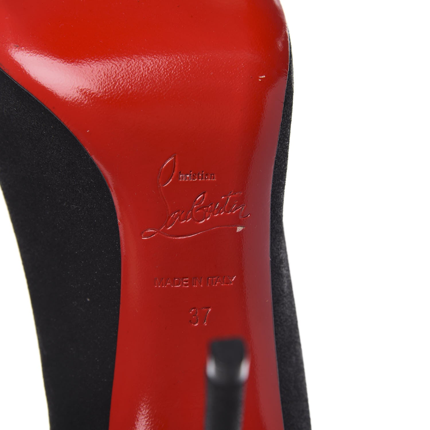 Christian Louboutin Glitter Resille Pigalle Follies 100 Pumps 37 Black 6 of 8