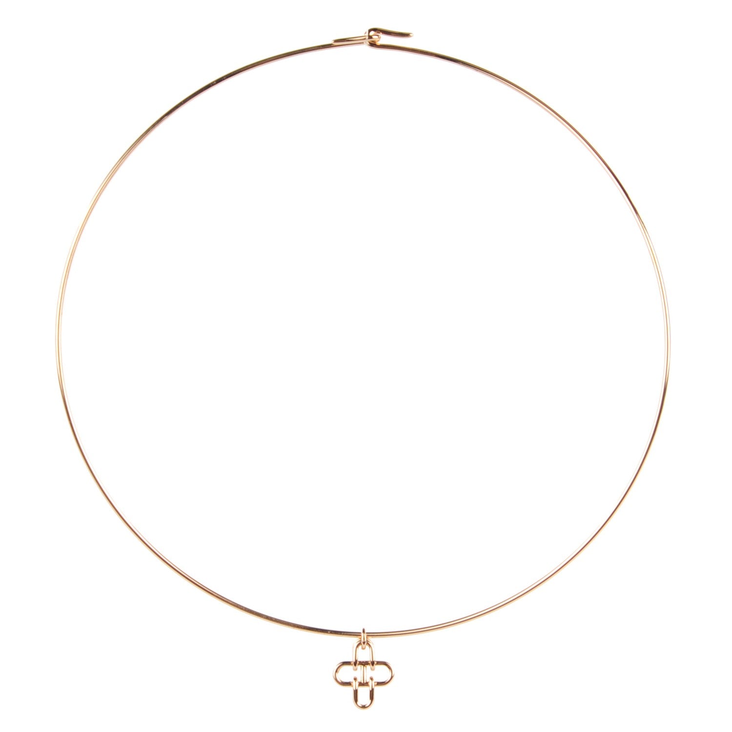 Hermes 18K Rose Gold Rose De Mer Necklace 1 of 4