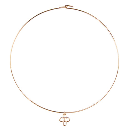 Hermes 18K Rose Gold Rose De Mer Necklace 1 of 4