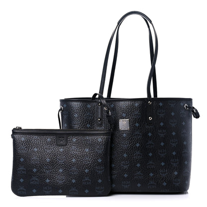 MCM Metallic Galaxy Visetos Medium Project Reversible Shopper Tote Black Multicolor 1 of 21