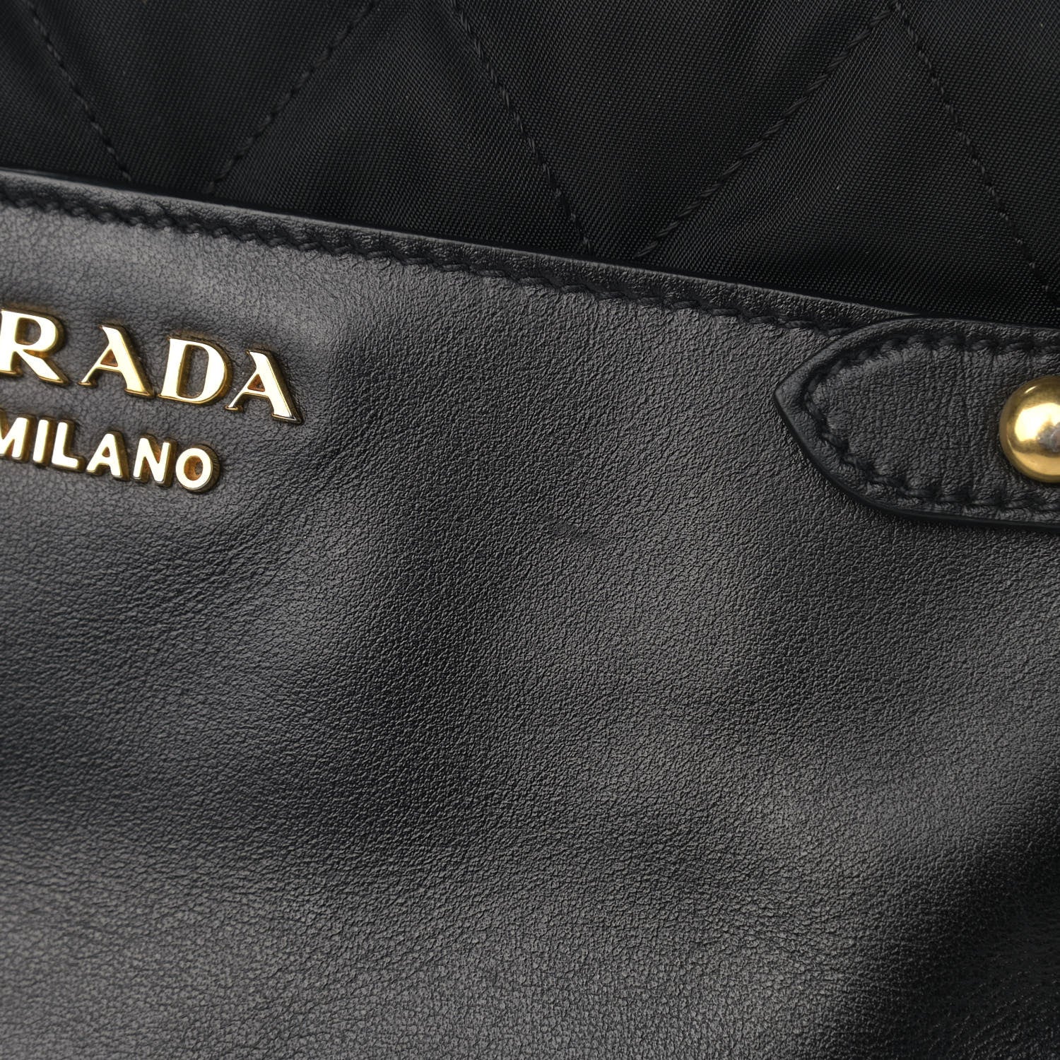 Prada Tessuto Nylon City Calfskin Quilted Crossbody Black 9 of 13