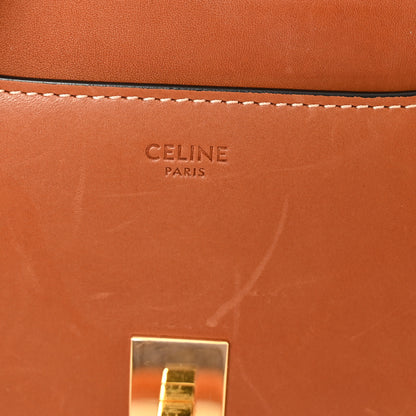 Celine Satinated Calfskin Small 16 Top Handle Bag Tan 6 of 11