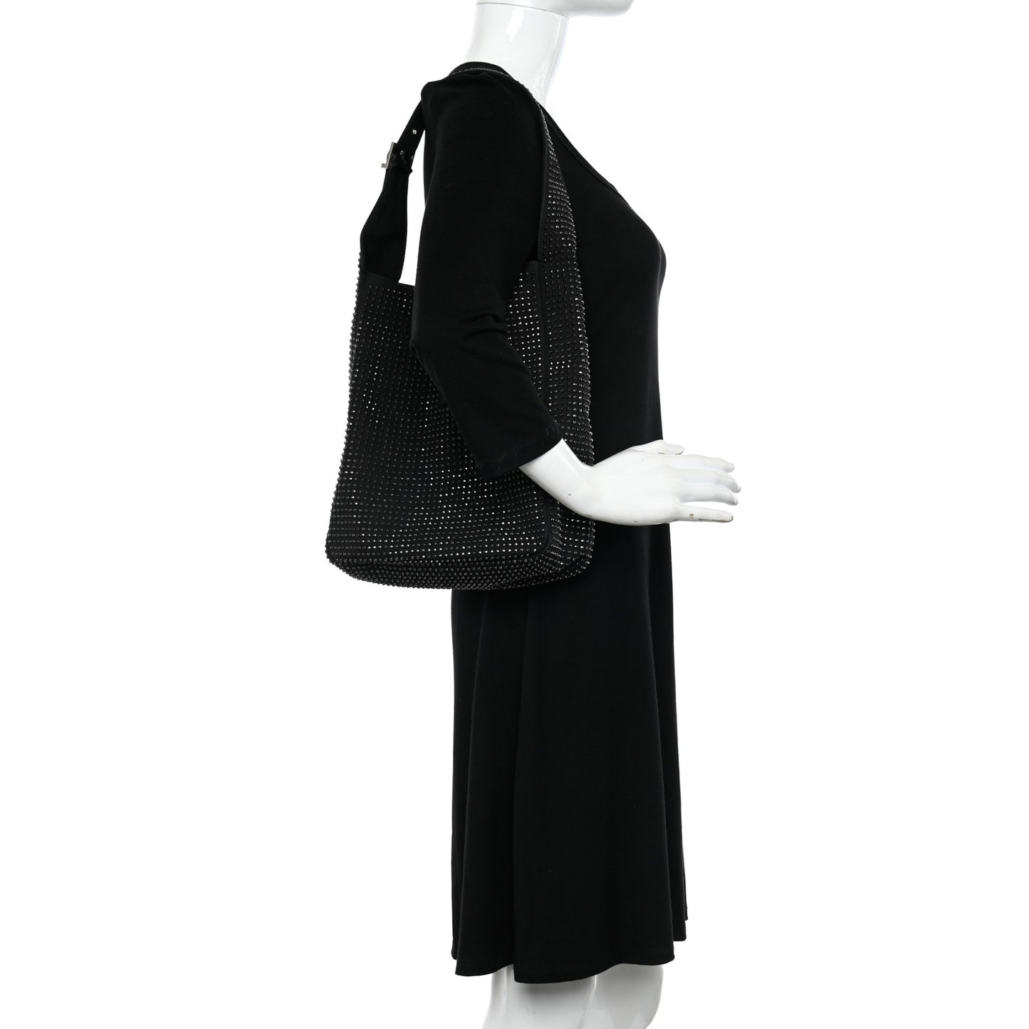 Cotton Studded Le 5 A 7 Soft Hobo Black