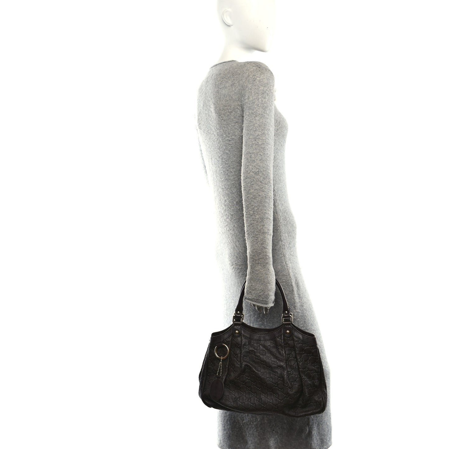 Guccissima Medium Sukey Tote Chocolate