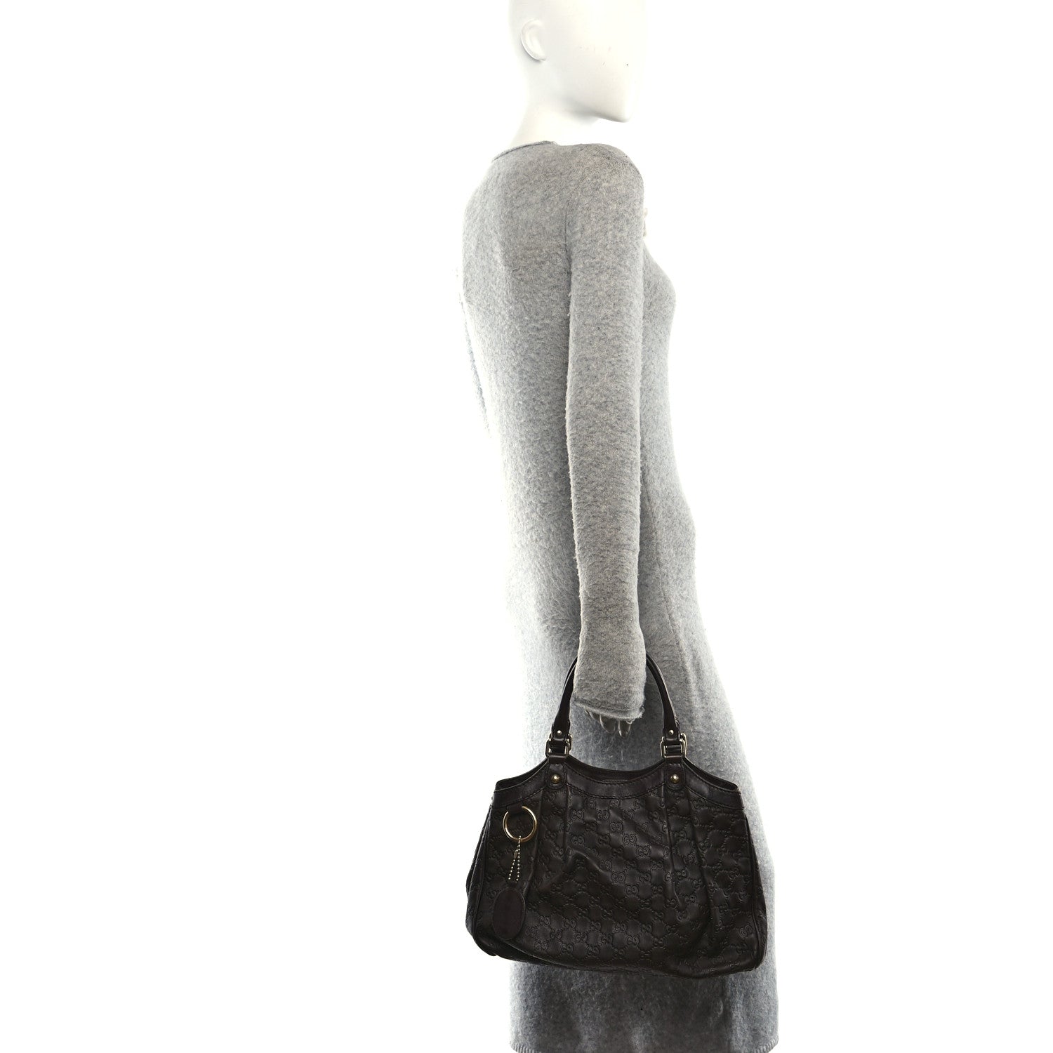 Gucci Guccissima Medium Sukey Tote Chocolate 2 of 10