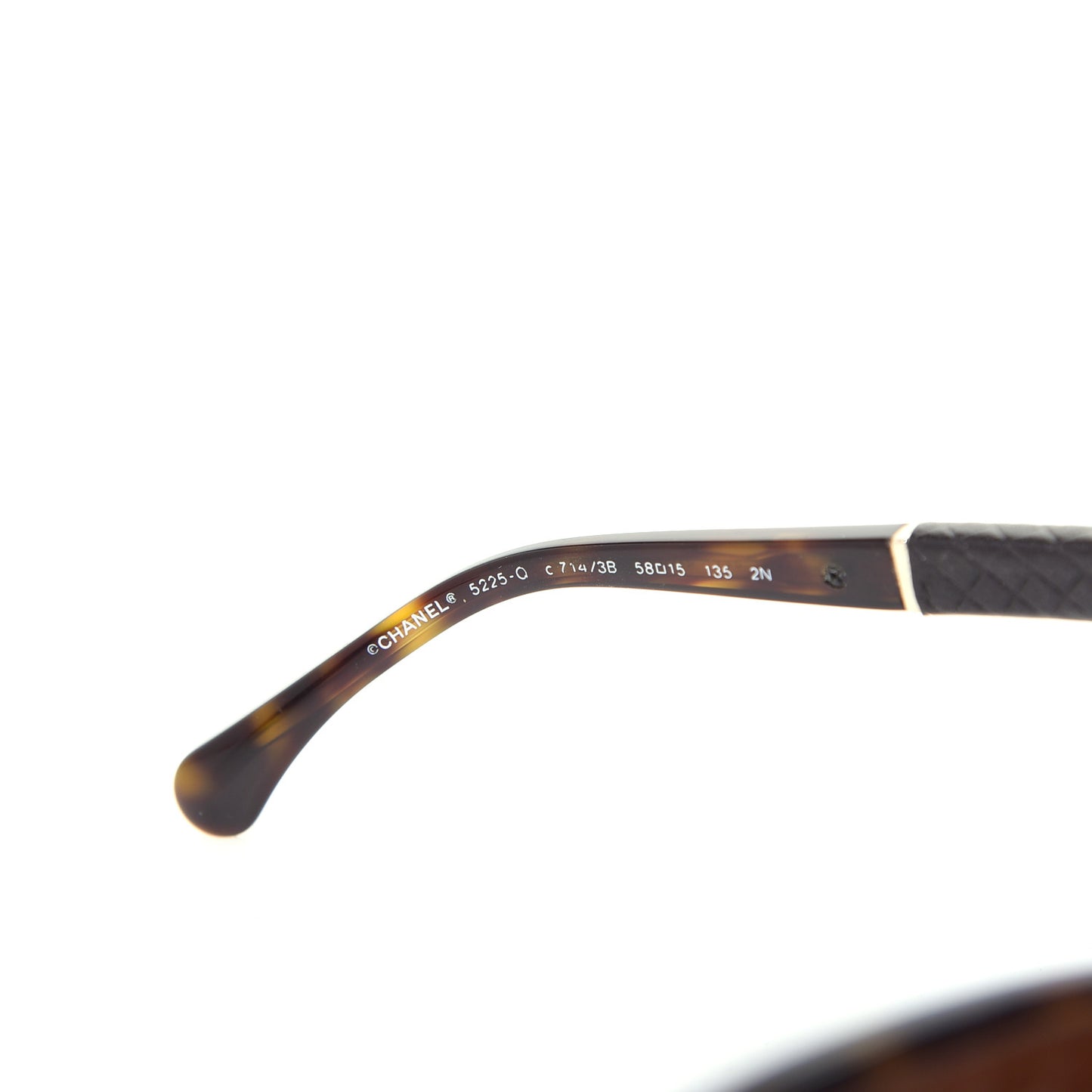 Quilted CC Sunglasses 5225Q Tortoise