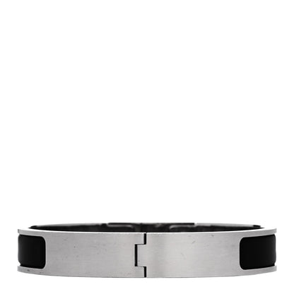 Hermes Matte Enamel Mens Kelly Bracelet T5 Black 3 of 4