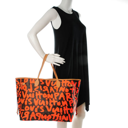 Louis Vuitton Monogram Graffiti Neverfull GM Orange 2 of 7