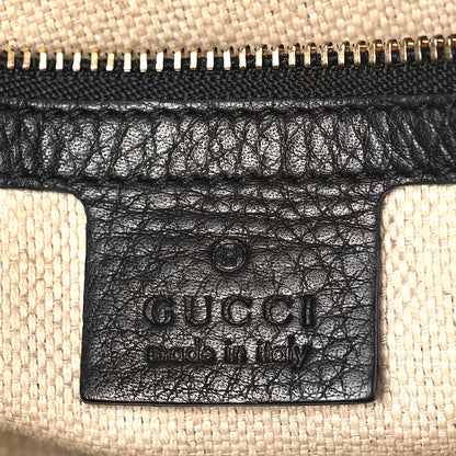 Gucci Pebbled Calfskin Small Soho Top Handle Bag Black 5 of 13