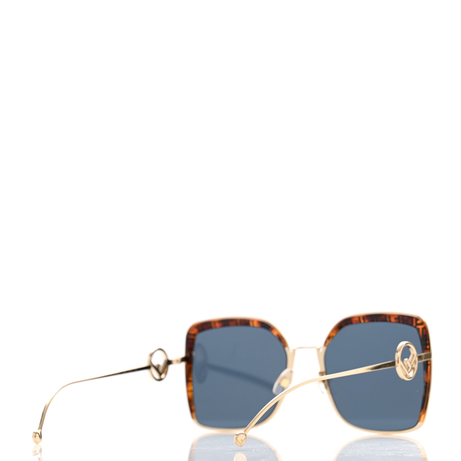 Fendi Metal Acetate F is Fendi Square Sunglasses FF 0294/S Gold 4 of 7