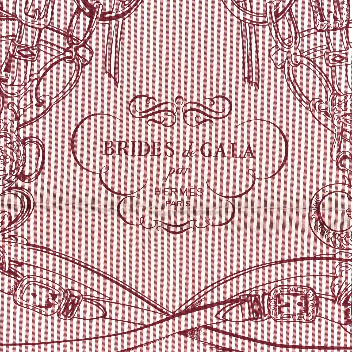 Hermes Silk Carre Eyeliner Brides De Gala Scarf 90 2 of 3