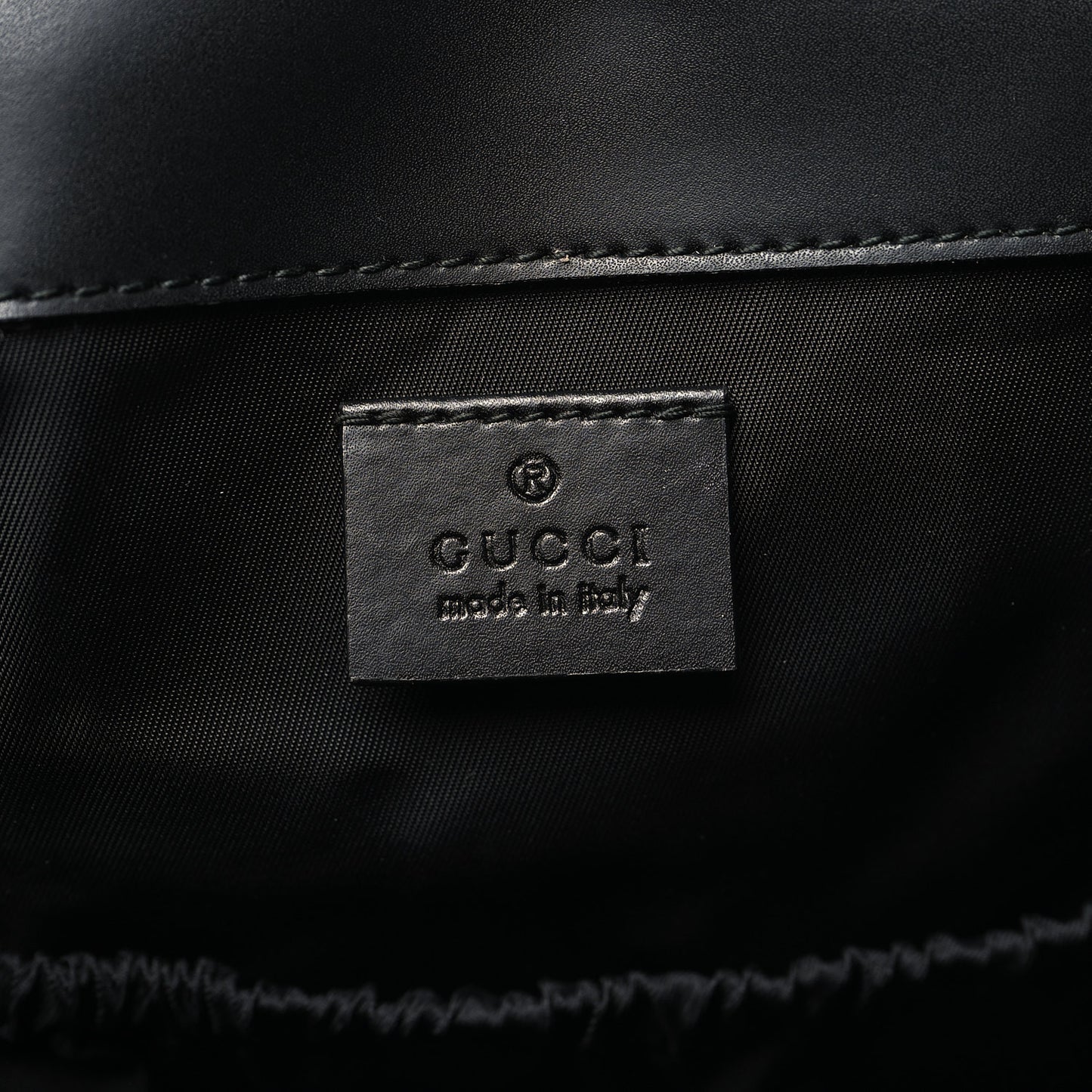 GG Supreme Monogram Web Messenger Diaper Bag Black Grey