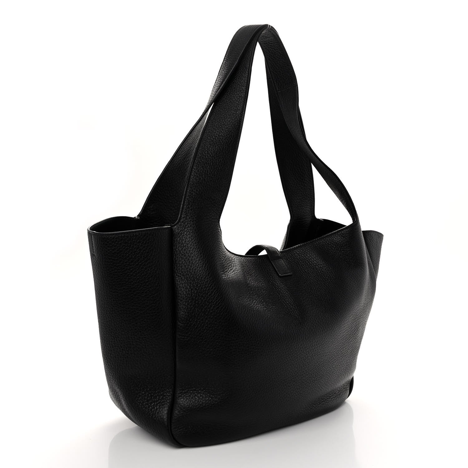 Saint Laurent Grained Deerskin Bea Tote Black 3 of 9