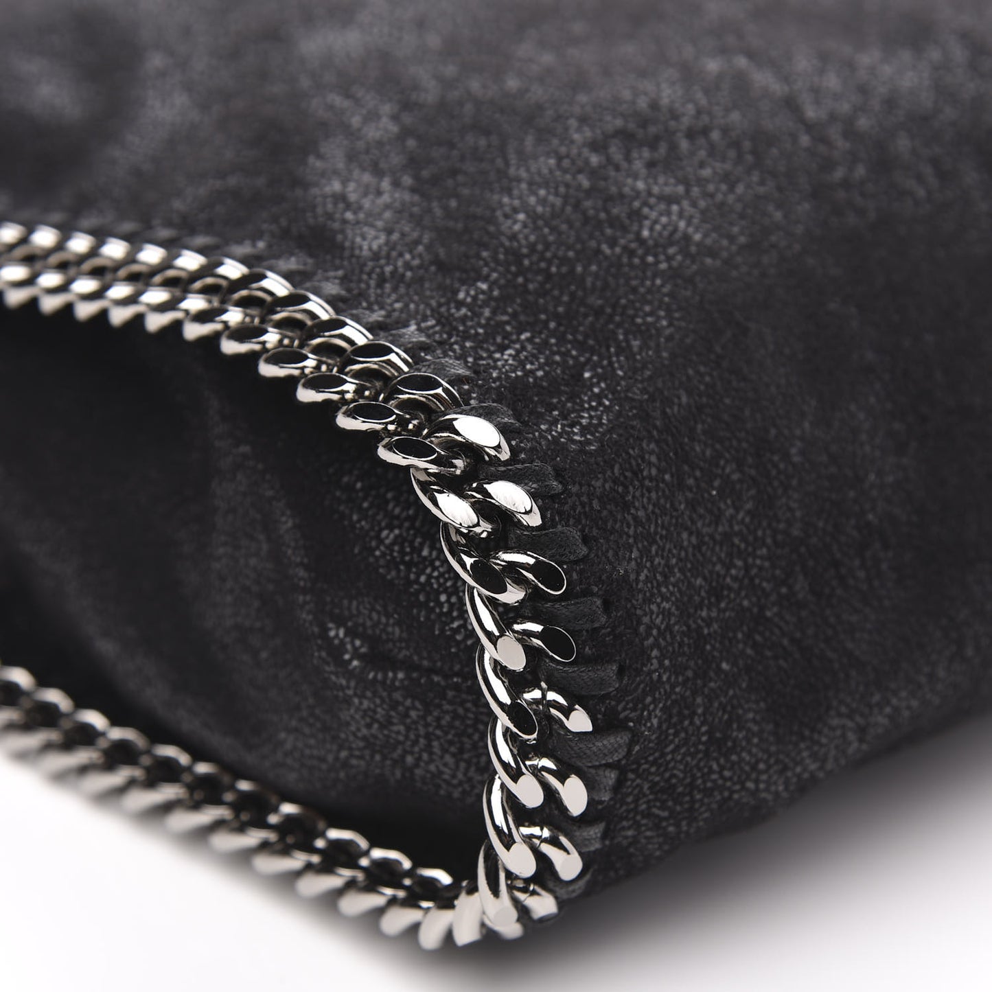 Shaggy Deer Falabella Fold Over Tote Black