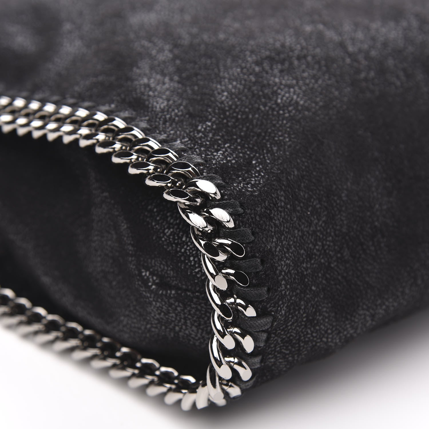 Stella McCartney Shaggy Deer Falabella Fold Over Tote Black 8 of 9
