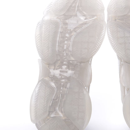 Balenciaga Fabric Mesh Clear Sole Womens Triple S Sneakers 36 White 6 of 8