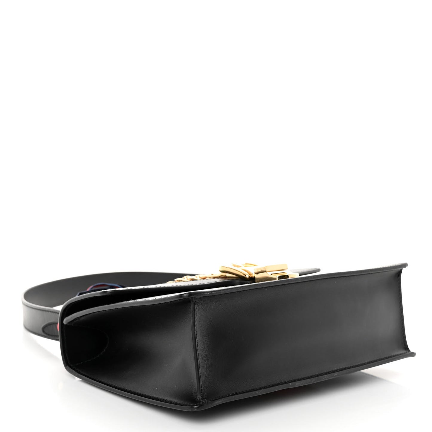 Calfskin Small Sylvie Shoulder Bag Black