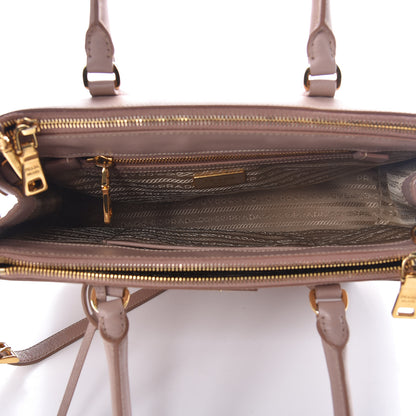 Prada Saffiano Small Galleria Double Zip Tote Cammeo 6 of 18