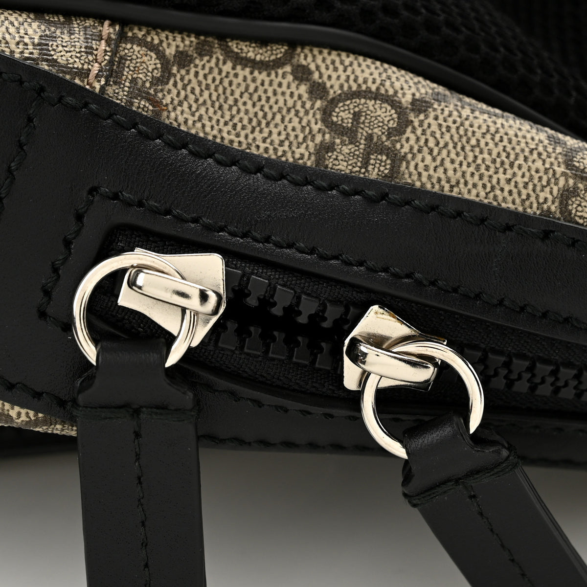 GG Supreme Monogram Small Eden Day Backpack Black