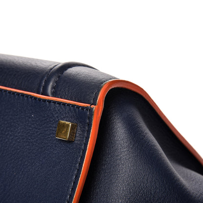 Celine Supple Calfskin Large Phantom Luggage Navy Blue Orange 13 of 13