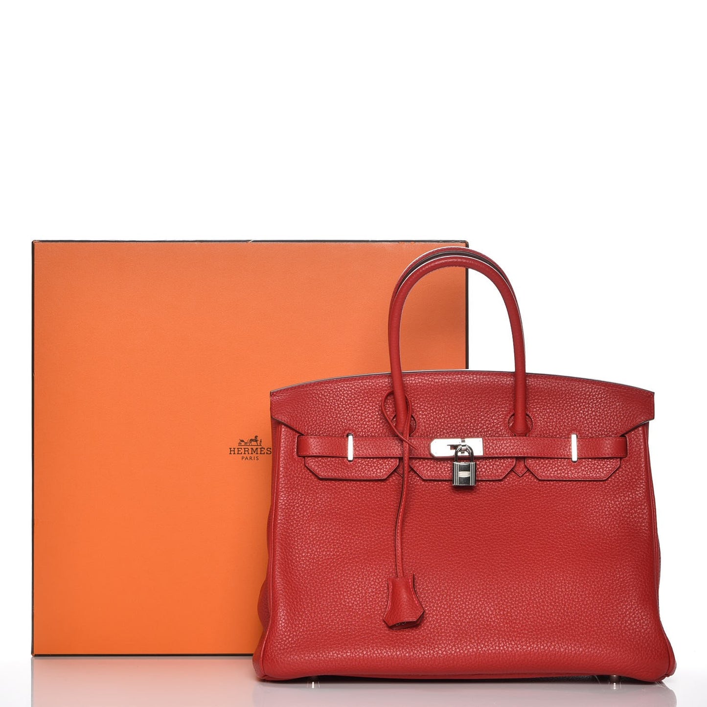 Togo Birkin 35 Rouge Casaque
