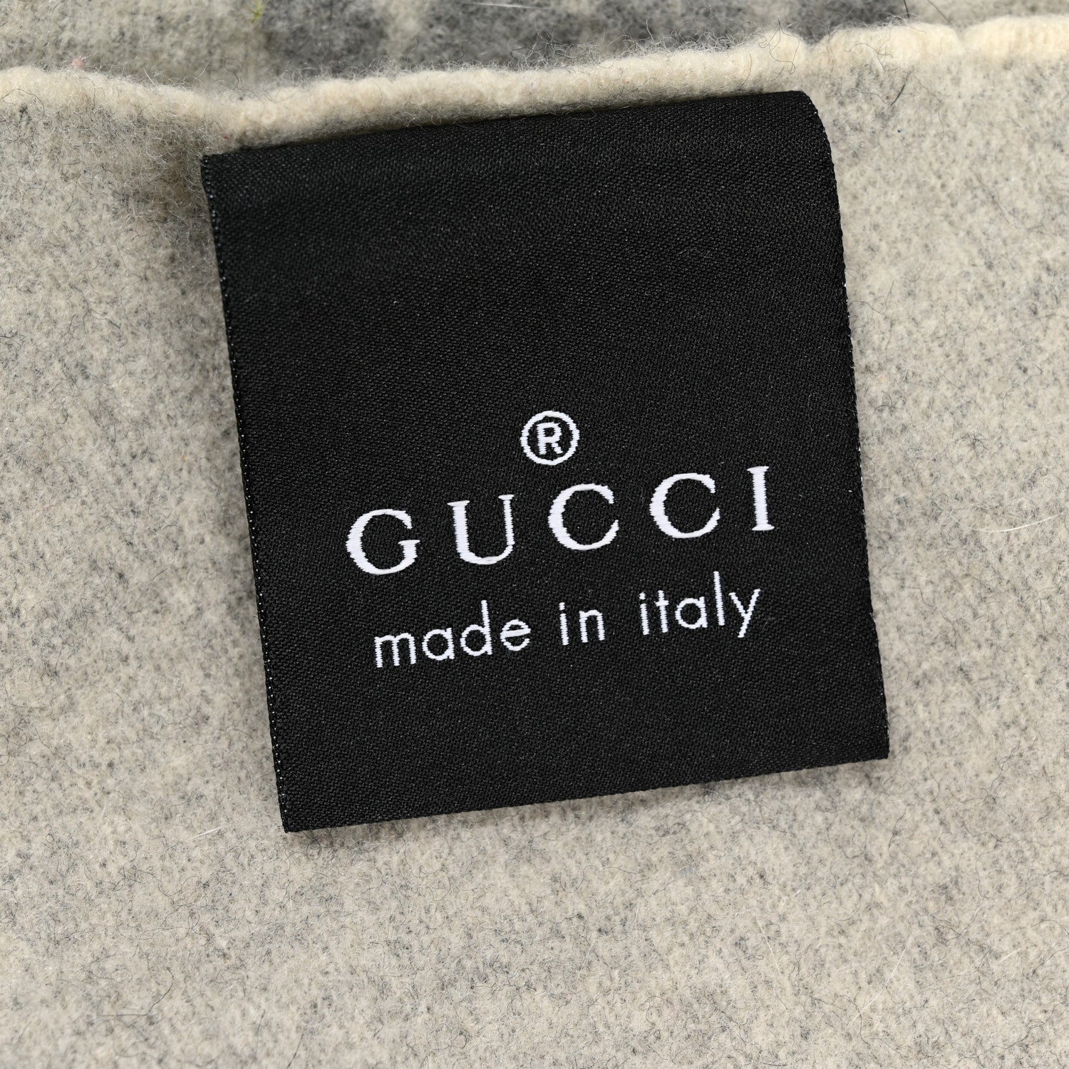 Gucci Wool Cashmere GG Monogram Blanket Grey 2 of 3
